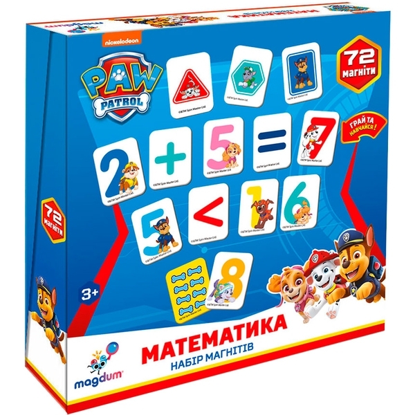 Набір магнітів Magdum Щенячий патруль Математика (ML4034-11) - Pampik