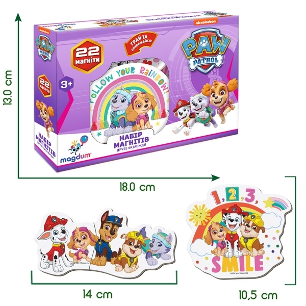 Набор магнитов Magdum Щенячий патруль Друзья навсегда (ML4034-03) - Pampik - 4