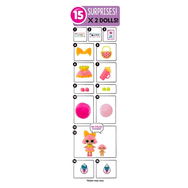 Ігровий набір із лялькою L.O.L. Surprise! Color change Me&My Крихітка та сестричка, в асортименті (580614) - Pampik - 7
