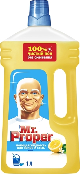 Миюча рідина для підлоги і стін Mr. Proper Лимон, 1 л - Pampik