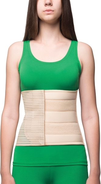 Бандаж універсальний MedTextile, післяопераційний, р. XS/S, бежевий - Pampik - 3