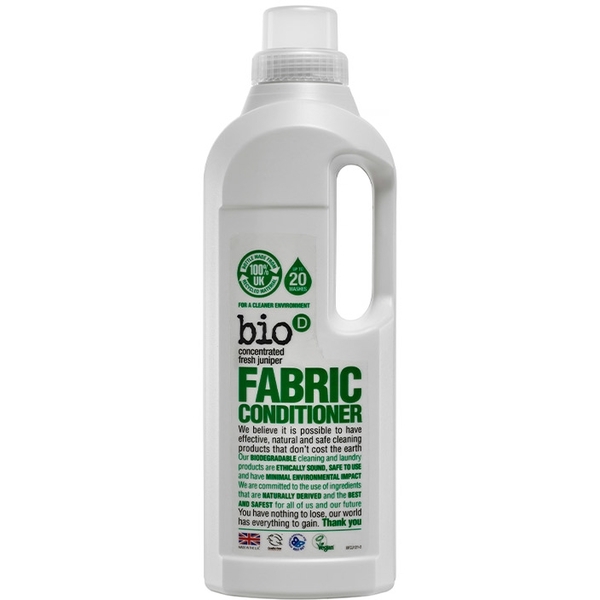 Концентрированный кондиционер-смягчитель Bio-D Fabric Conditioner Fresh Juniper, с ароматом свежего можжевельника, 1 л - Pampik