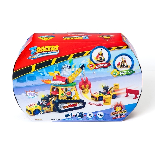 Игровой набор T-Racers Турбокран, с аксессуарами (PTRSD014IN11) - Pampik - 4