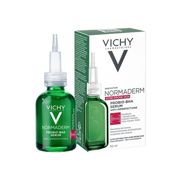 Сыворотка-пилинг Vichy Normaderm для коррекции недостатков жирной и проблемной кожи лица 30 мл - Pampik - 3