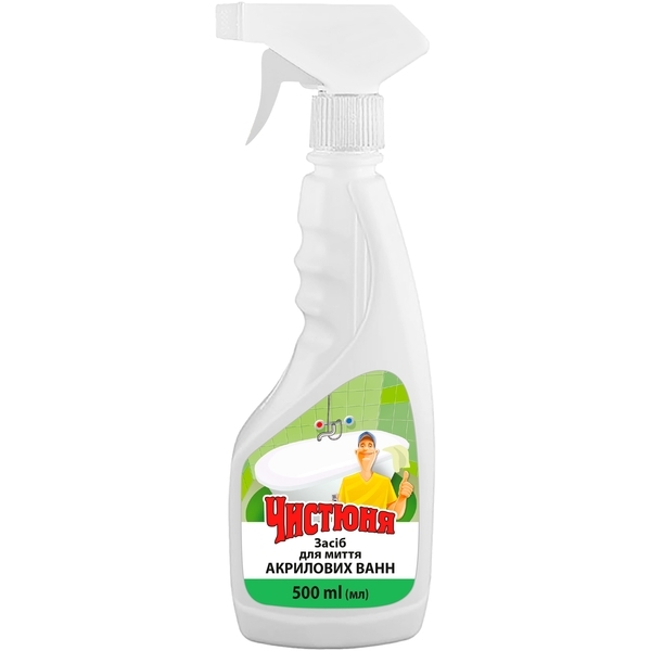 Засіб для миття акрилових ванн Чистюня, 500 мл - Pampik