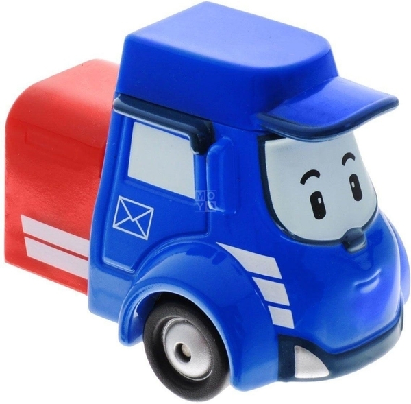 Машинка Robocar Poli почта Пости, металл, 6 см (83178) - Pampik