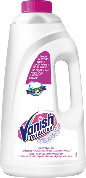 Средство для удаления пятен Vanish Oxi Action для белых тканей, 2 л - Pampik