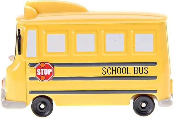 Машинка Robocar Poli Школьный автобус, металл, 6 см (83174) - Pampik - 2