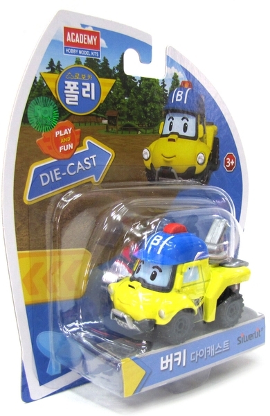 Металлическая машинка Robocar Poli Баки, 6 см - Pampik - 3