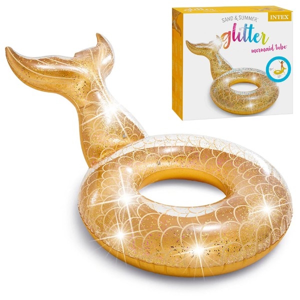 Надувне коло Intex Русалка, золотий (56258) - Pampik - 4