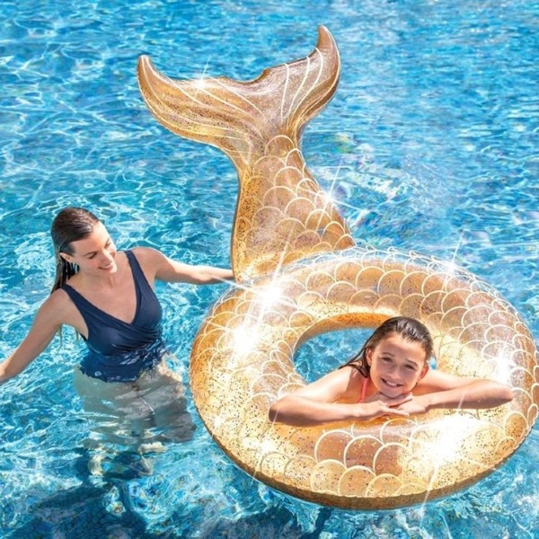 Надувне коло Intex Русалка, золотий (56258) - Pampik - 5