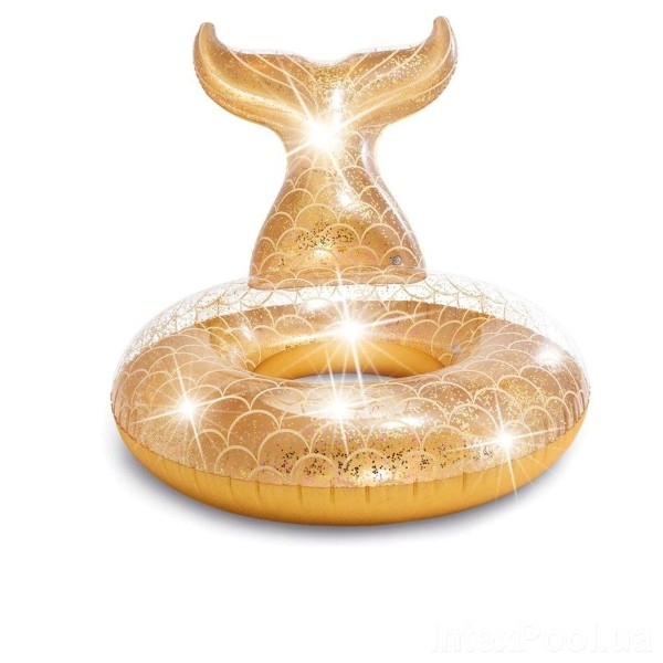 Надувне коло Intex Русалка, золотий (56258) - Pampik - 2