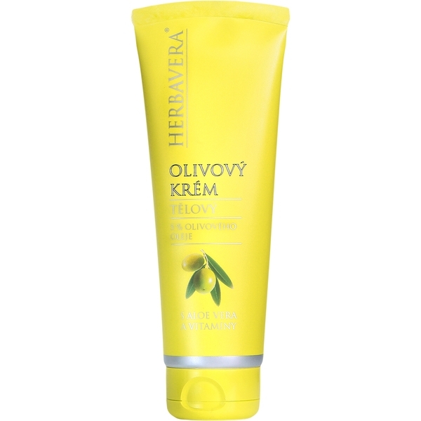 Крем для рук Herbavera оливковый с алоэ и витамином А и Е, 120 мл - Pampik