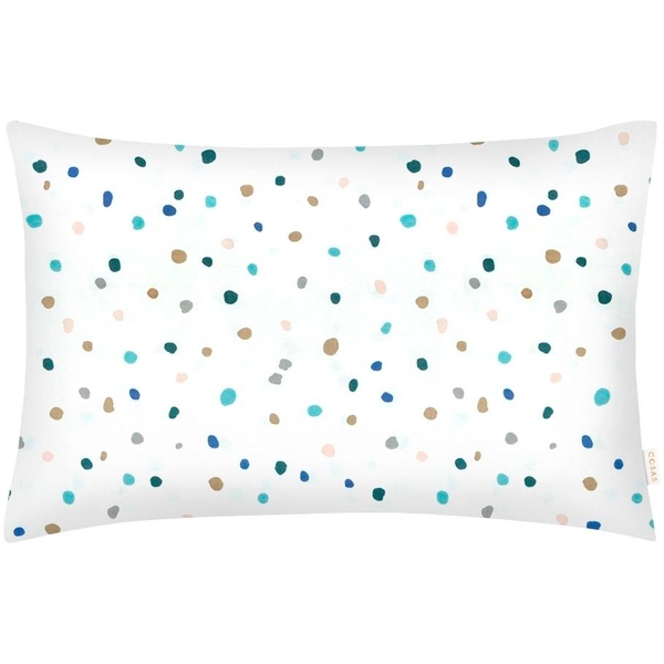 Наволочка Cosas Color Blots, ранфорс, 40х60 см, білий із різнобарвним (ColorBlotsV2_40) - Pampik