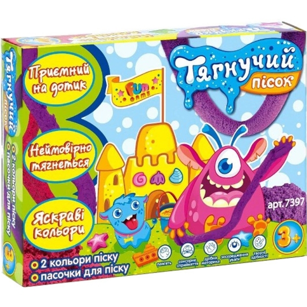 Кінетичний пісок Fun Game, тягучий (7397) - Pampik