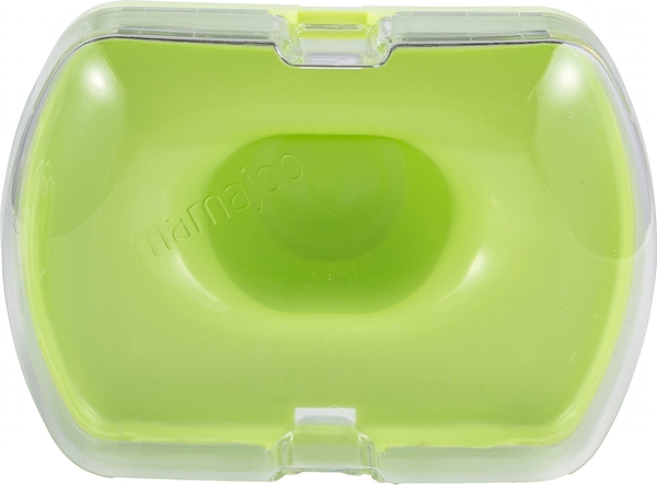 Силіконова ортодонтична пустушка Mamajoo Жабка, 6-12 міс., салатовий з білим (MMJ4012) - Pampik - 3
