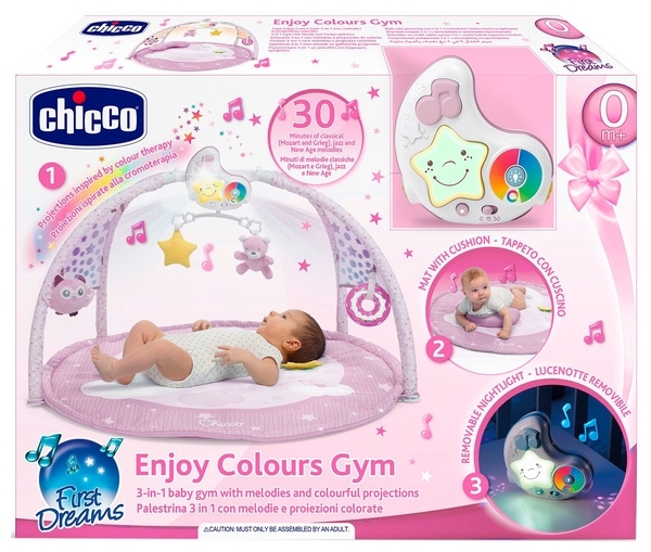 Развивающий коврик Chicco Enjoy Colours, розовый (09866.10) - Pampik - 4