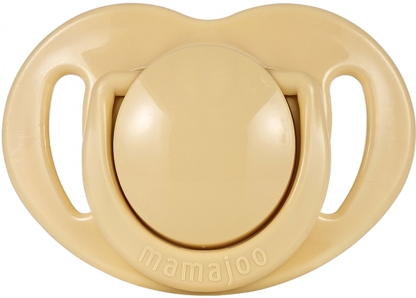 Силиконовая ортодонтическая пустышка Mamajoo Тигр, 0-6 мес., бежевый с белым, 2 шт. (MMJ3039) - Pampik - 3