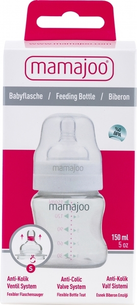 Пляшка для годування Mamajoo Silver S, 0+ міс., 150 мл (MMJ1035) - Pampik - 4