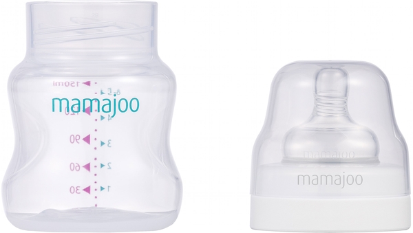 Бутылочка для кормления Mamajoo Silver S, 0+ мес., 150 мл, 2 шт. (MMJ1653) - Pampik - 3