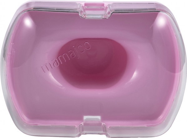 Силіконова ортодонтична пустушка Mamajoo Корівка, 12+ міс., рожевий з білим (MMJ3251) - Pampik - 4