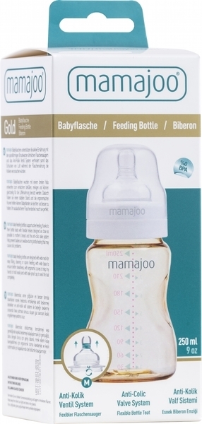 Пляшка для годування Mamajoo Gold М, 6+ міс., 250 мл (MMJ1004) - Pampik - 5