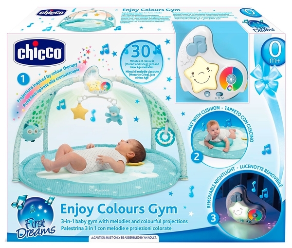 Развивающий коврик Chicco Enjoy Colours, голубой (09866.20) - Pampik - 5