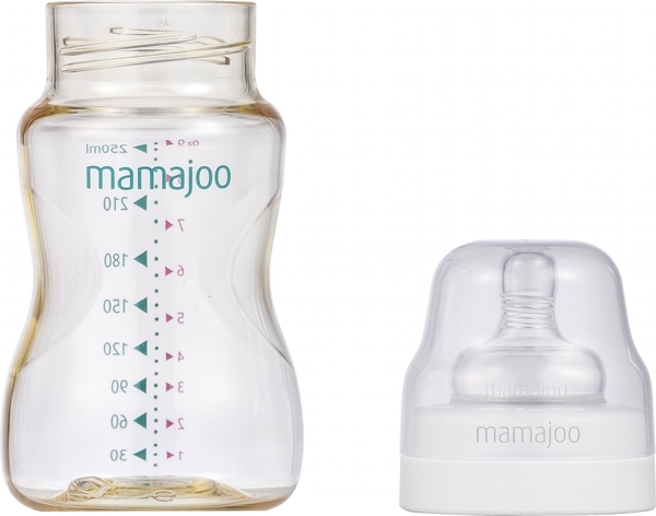 Пляшка для годування Mamajoo Gold М, 6+ міс., 250 мл (MMJ1004) - Pampik - 2