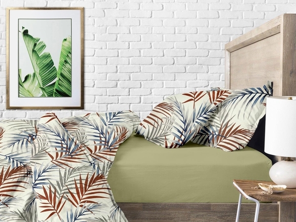 Простирадло на гумці Cosas Ranfors Olive дитяче 60х120х12 см - Pampik - 4