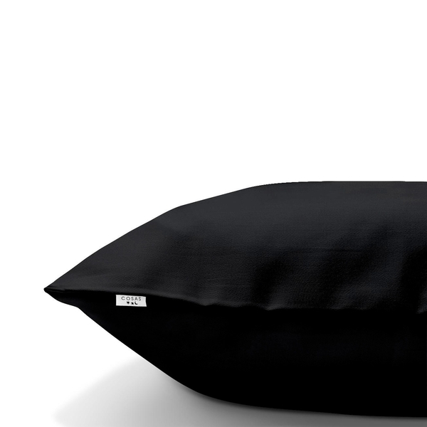 Наволочка Cosas, сатин, 70х70 см, чорний (Satin_Black_70) - Pampik - 2