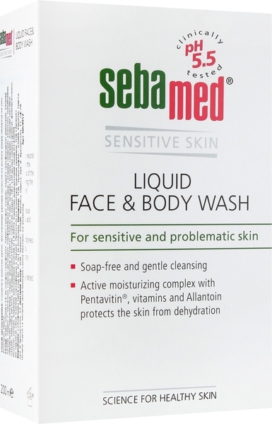 Емульсія для душу для обличчя і тіла Sebamed Liquid Face & Body Wash, 200 мл - Pampik - 2