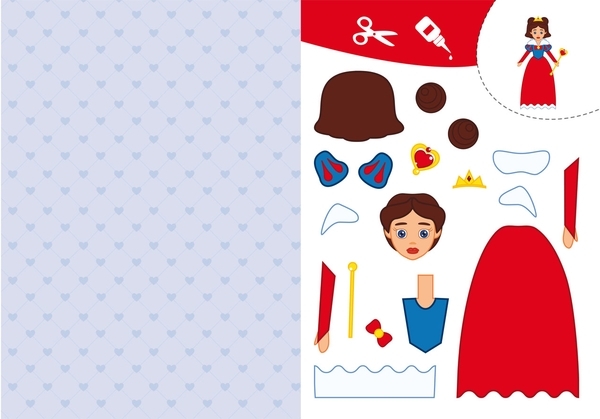 Вирізаємо та клеїмо. Аплікації. Об'ємні саморобки. Принцеси - Pampik - 2