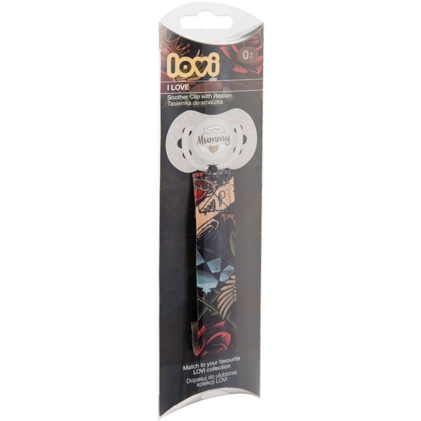 Тримач для пустушки Lovi I Love, чорний (51/021) - Pampik