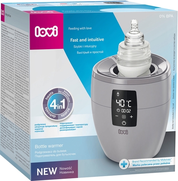 Электрический подогреватель бутылочек LOVI, серый (77/051_grey) - Pampik