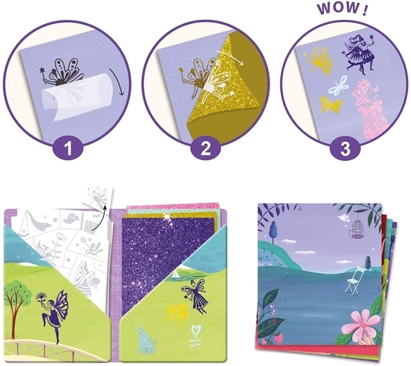 Художественные патчи Djeco Феи с блестками (DJ09464) - Pampik - 4