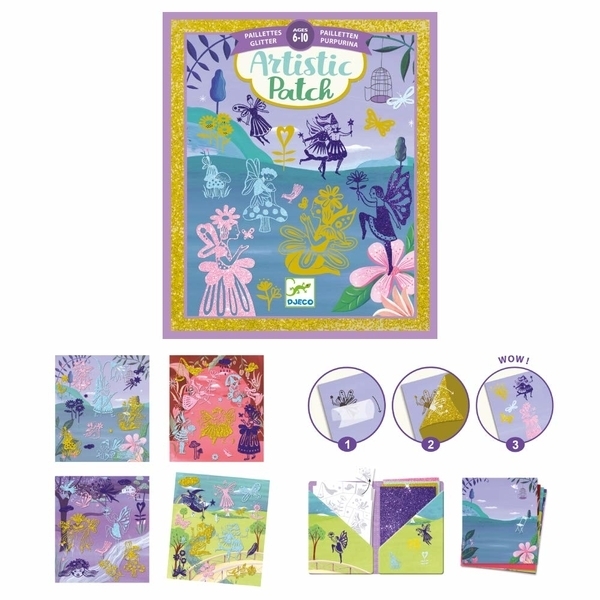 Художественные патчи Djeco Феи с блестками (DJ09464) - Pampik - 3