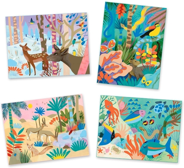 Набор для творчества с акварелью Djeco Мир природы (DJ08965) - Pampik - 4