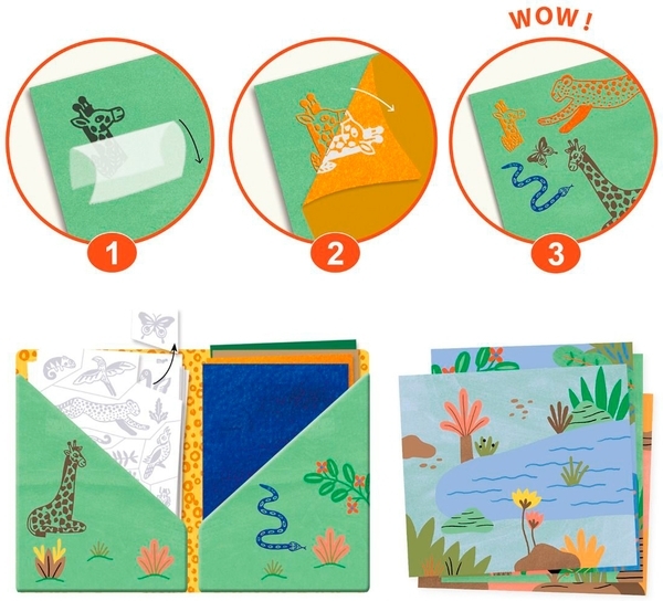 Художественные патчи Djeco Саванна с вельветом (DJ09471) - Pampik - 5