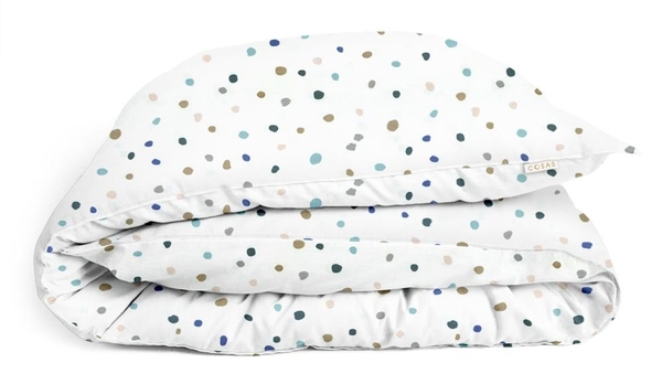 Підковдра Cosas Color Blots V2, ранфорс, 110х140 см, білий з принтом - Pampik - 2