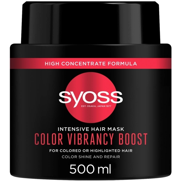 Інтенсивна маска Syoss Color Vibrancy Boost для фарбованого волосся, 500 мл - Pampik