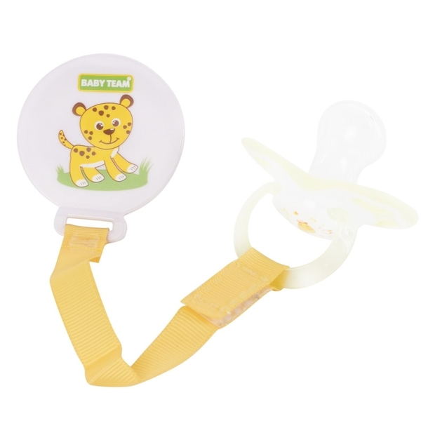 Ланцюжок для пустушки Baby Team Джунглі Тигреня (3331) - Pampik