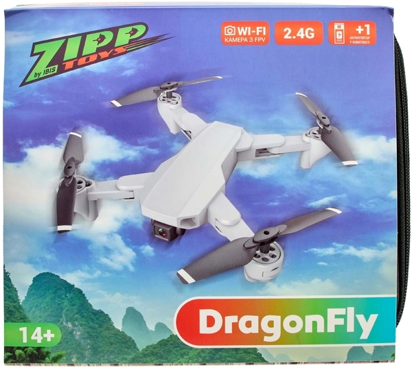 Квадрокоптер "Dragonfly" з додатковим акумулятором, сірий ZIPP Toys - Pampik - 2