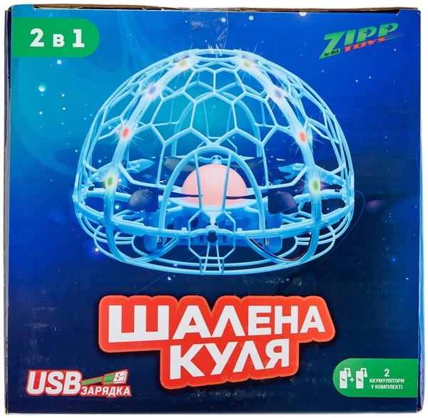 Квадрокоптер "Безумный шар", голубой ZIPP Toys - Pampik - 7