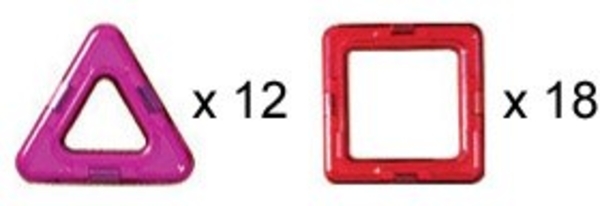 3D магнитный конструктор, 30 деталей Магникон - Pampik - 3