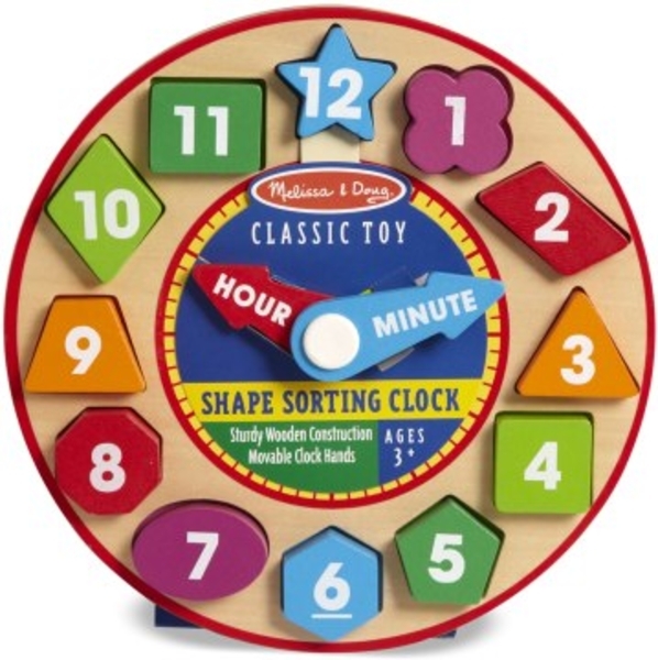 Часы-сортировщик деревянные Melissa&Doug - Pampik