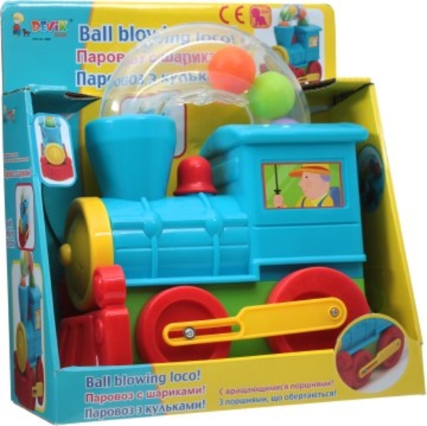 Игровой набор "Паровоз с шариками", от 1 года Devik Play Home - Pampik