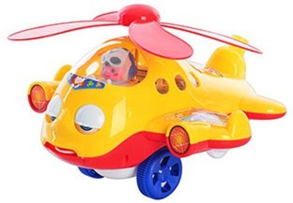Каталка "Вертолет", желтый Shantou - Pampik