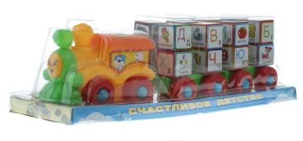 Игрушка "Паровоз", желто-салатовый Shantou - Pampik