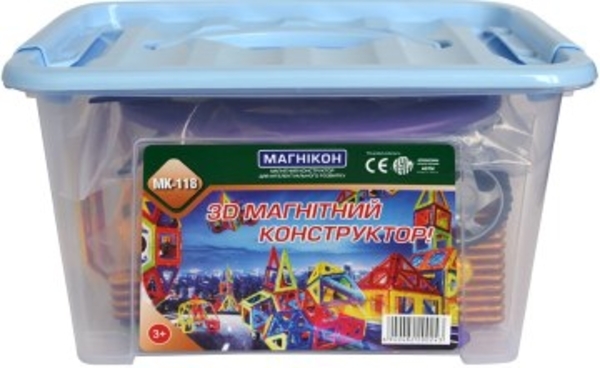 3D магнитный конструктор, 118 деталей Магникон - Pampik - 2