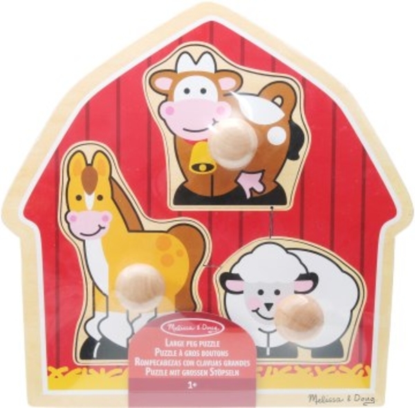 Деревянный пазл «Ферма» Melissa&Doug - Pampik